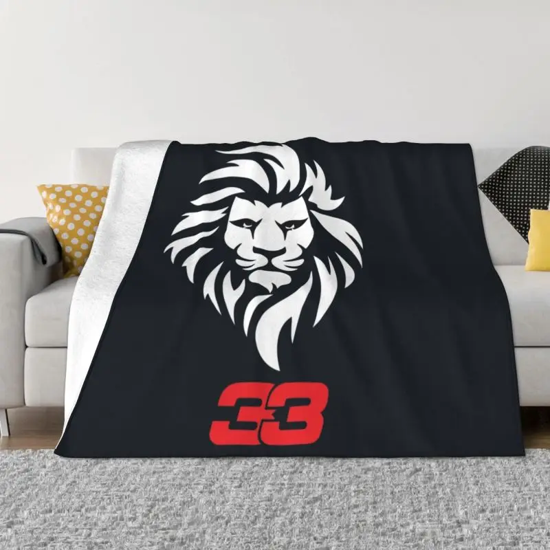 

Sofa Fleece VER Racing Driver MV 33 Throw Blanket Warm Flannel Blankets for Bedroom Home Sofa Bedspreads