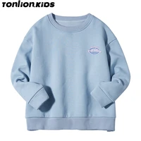ton lion kids versatile long sleeve spring and autumn casual fashion girls loose pullover sweater 5 12 years old