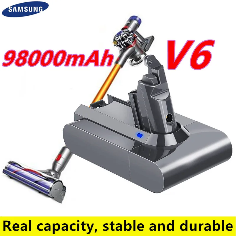 Литий-ионный аккумулятор для пылесоса Dyson V6 DC58 DC59 DC61 DC62 DC74 SV09 SV07 SV03 2021-02 98000 21 6 мАч