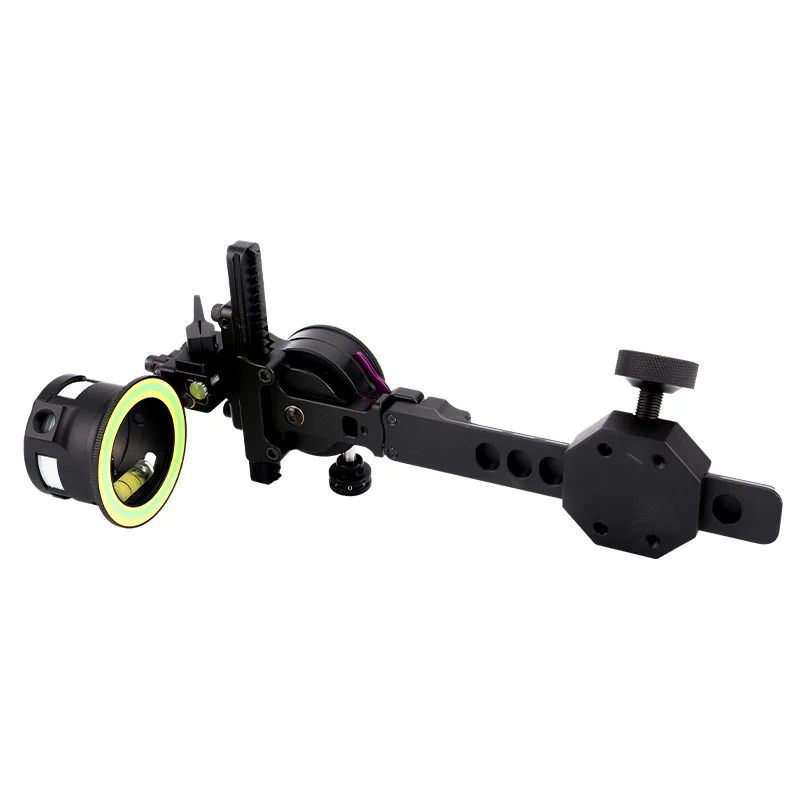 Machinery Aiming Adjustment Bow Sight with 2 Spirit Level for Compound Bow Archery Hunting Shooting