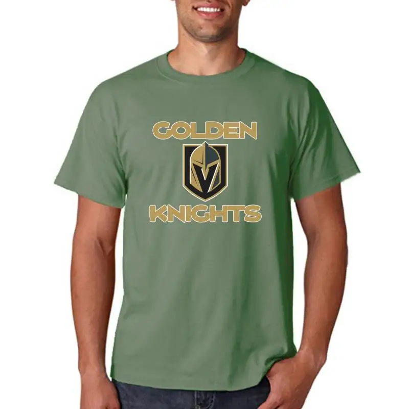 

Men tshirt A Golden Vegas Sports Shirt Knight Emblem Tshirt Unisex T Shirt Printed T-Shirt tees top