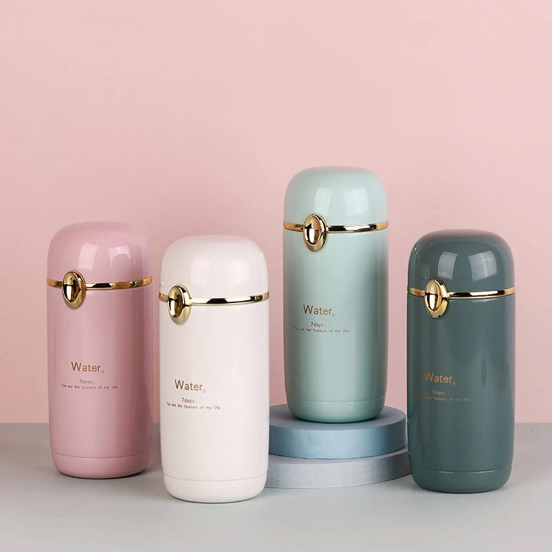 

10OZ Mini Stainless Steel Thermos Water Bottle Coffee Tea Milk Insulated Tumbler Bottle Travel Drink Mug Cute Small Ther
