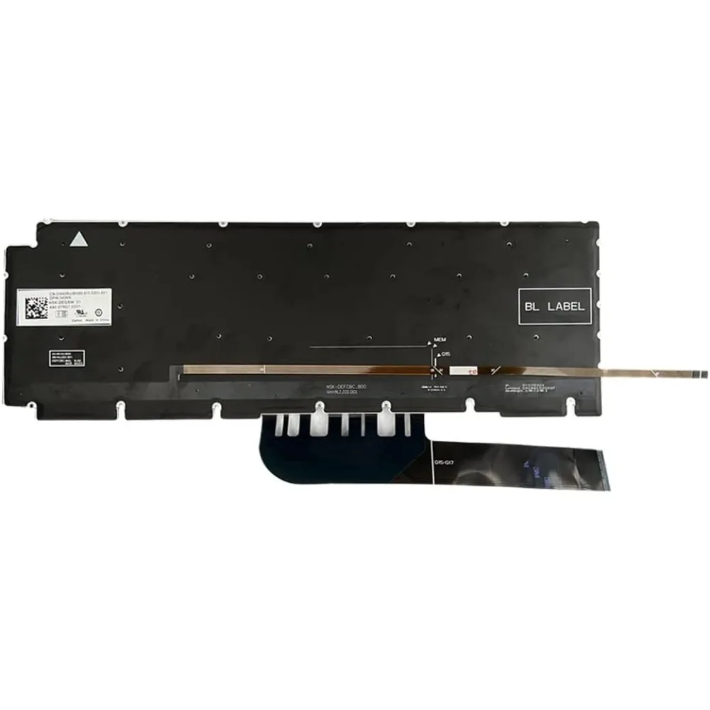 Фото Клавиатура для ноутбука Dell G15 5510 5511 5515 5520 5521 5525 с подсветкой (американская раскладка), замена, 0H4XRJ 343NN 0TJ0J6 490.0GE07.0A01 №3