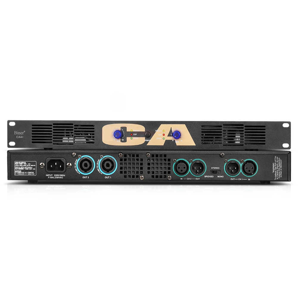 

CA4+ 1U 2ch 350W Professional Digital Power Amplifier for Stage Performance Concert Meeting KTV