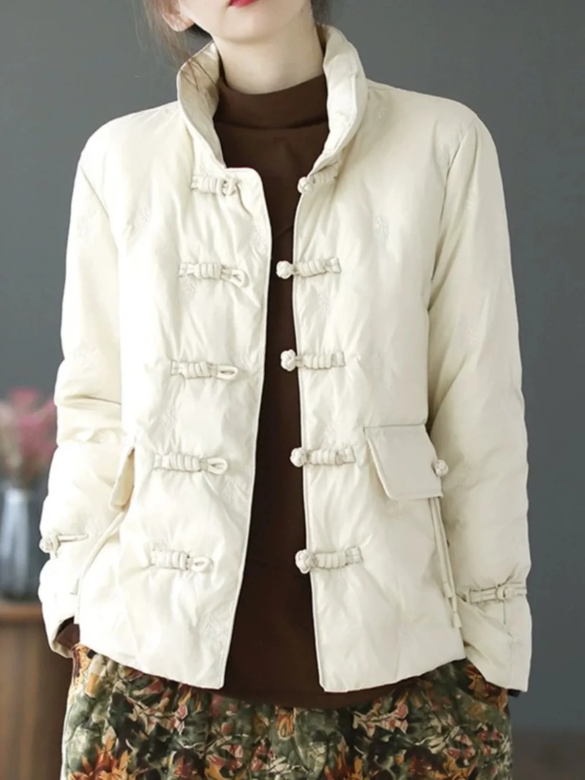 Ранняя зима Jiujiang пуховое пальто с хлопковой подкладкой куртка короткое женское