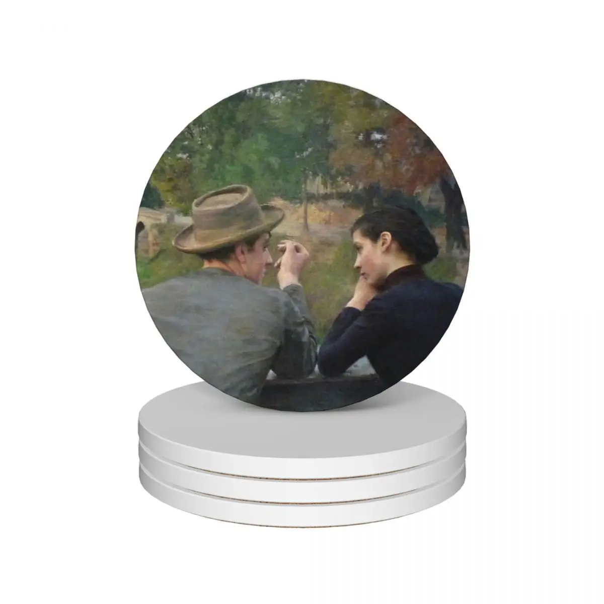 Керамические подставки Emile Friant для влюбленных (1888) (набор из 4 шт.) кофейной чашки