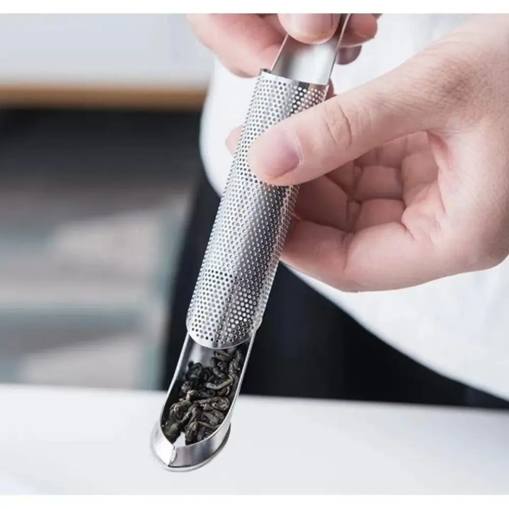 Ситечко для чая из нержавеющей стали с длинной ручкой