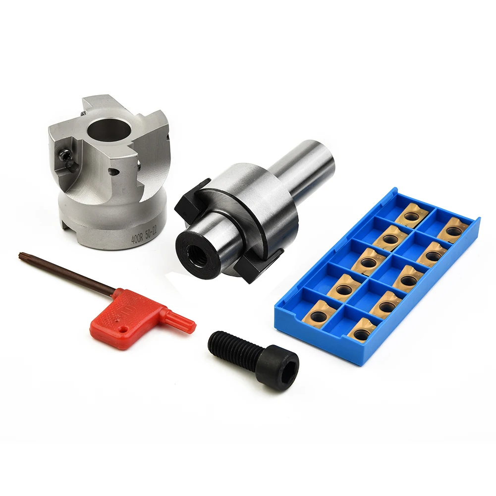 

Insert Blades Carbide Inserts BAP400R-50-22-4T C20-FMB22 End Miller FMB22 Collet Holder Hole Lathe Metalworking