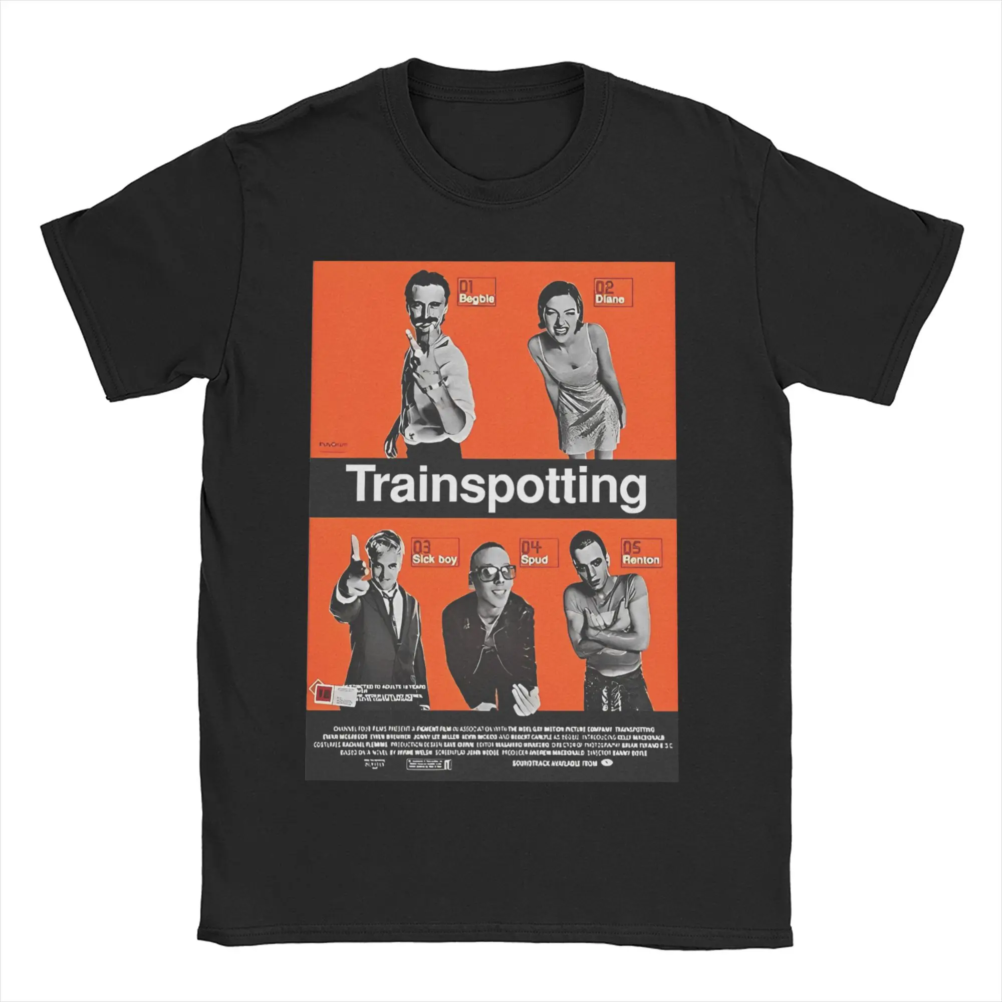 Movie Lover Trainspotting Men's T Shirt Fun Tee Short Sleeve O Neck T-Shirts 100% Cotton Party Clothes