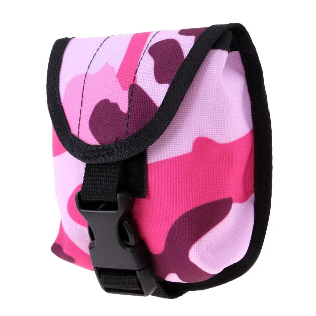 

Scuba Diving Weight Pocket Quick Release Buckle Strap Pouch Blue Camo