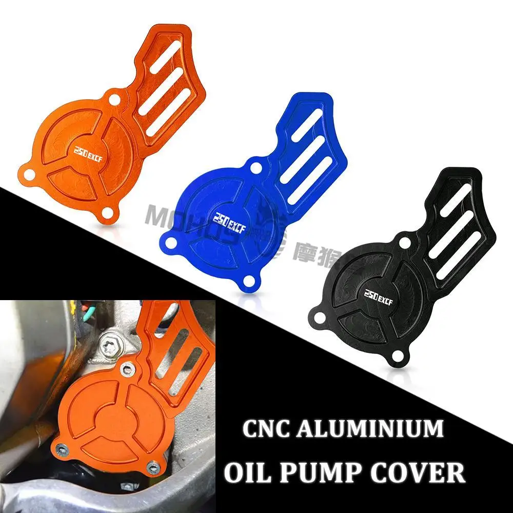 

Motorcycle Accessories Dirt Bike Oil Pump Cover Protector Guard For 250 EXC-F CKD 2017-2018-2019-2020 250EXCF 17-20 19 Aluminium