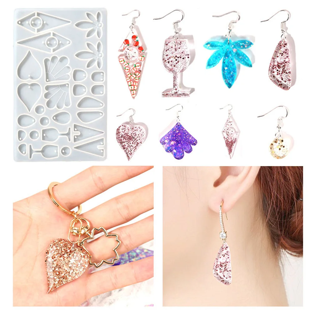 

Maple Leaf Love Geometric Pendant Mold Jewelry Making DIY Epoxy Resin Mould Silicone Mold Necklace Pendant Craft Silicone