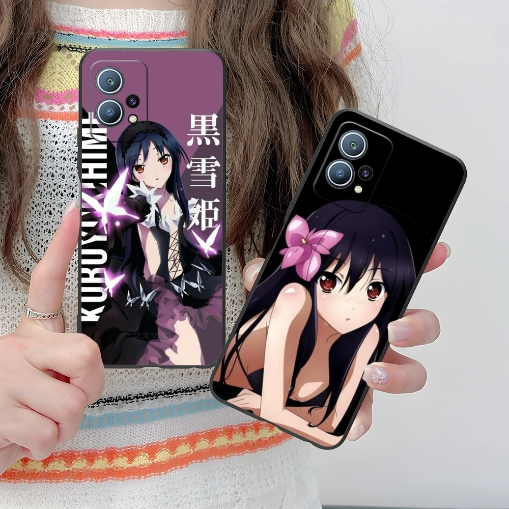 Чехол для мобильного телефона Accel World Kuroyukihime Huawei P60 P50 P40 P30 P20 P10 P9 P8 Pro Lite Plus черный