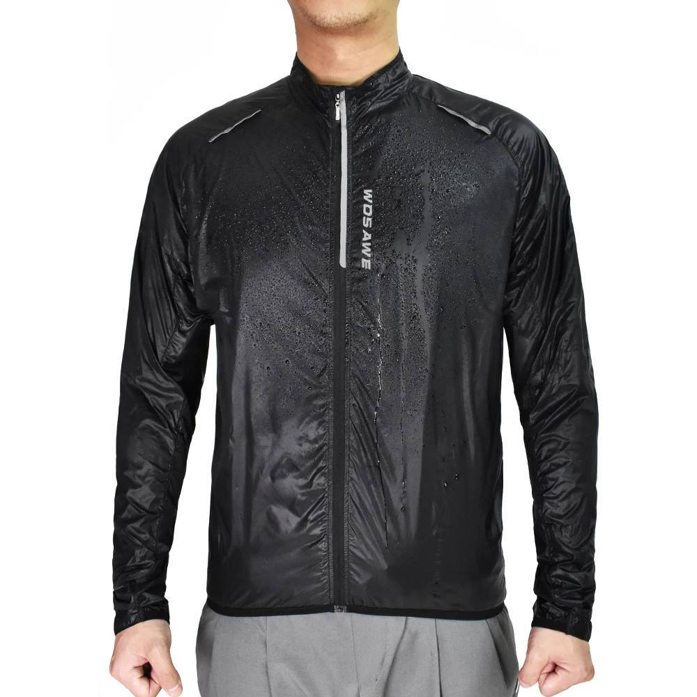 

WOSAWE Motorcycle Raincoat Men's Windproof Motocross Jacket Hooded Water Repellent Sunscreen Long Sleeves WindCoat Moto Jacket
