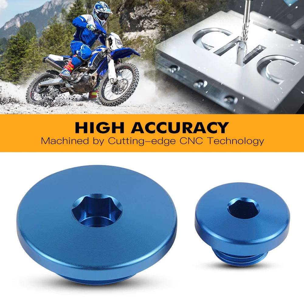 

NICECNC Motorcycle Engine Plug Crankcase Cover Plug For Yamaha WR250F 2003-2014 WR450F 2003-2015 YZ450F 2006-2009 WR 250F Blue