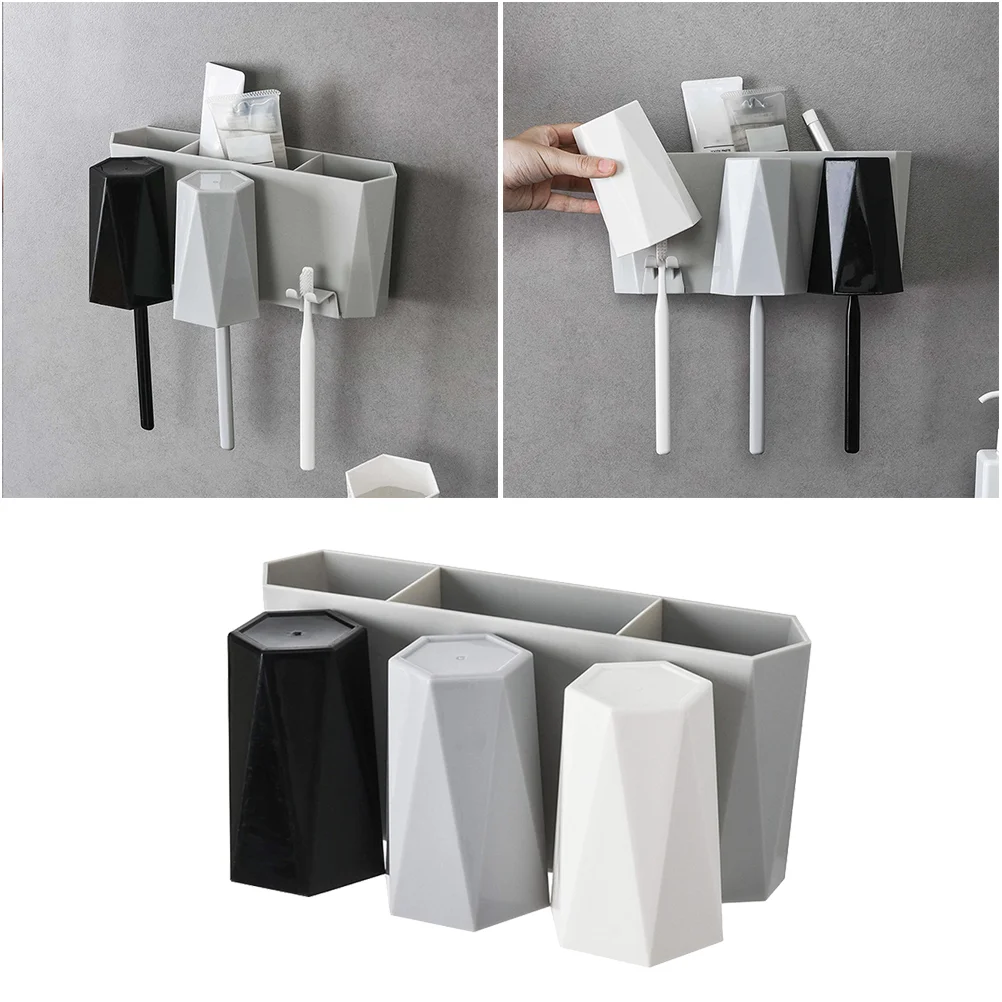 

Wall Toothpaste Holder Hanging Storage Organizer Storage Holder Electric Toothbrushes Bracket Caddy