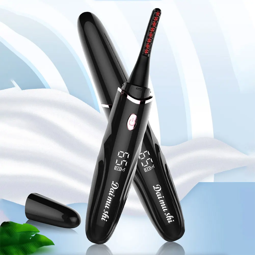 

Heated Eyelash Curler Rechargeable Makeup Electric Long Lasting Roll Warping Eye Lash Curling Beauty Tools for Women