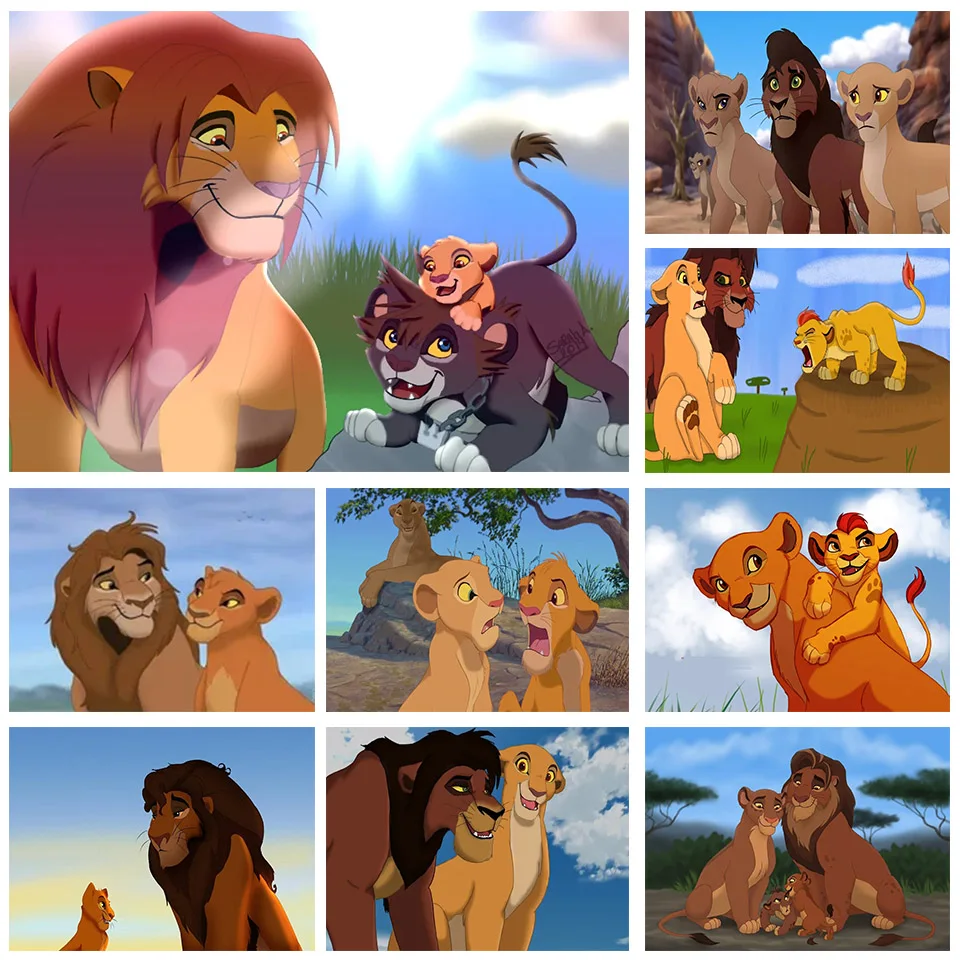 

Алмазная живопись, вышивка крестиком, Дисней, Король Лев, алмазная вышивка, мозаичная картина стразы, ремесла, подарки, домашний декор