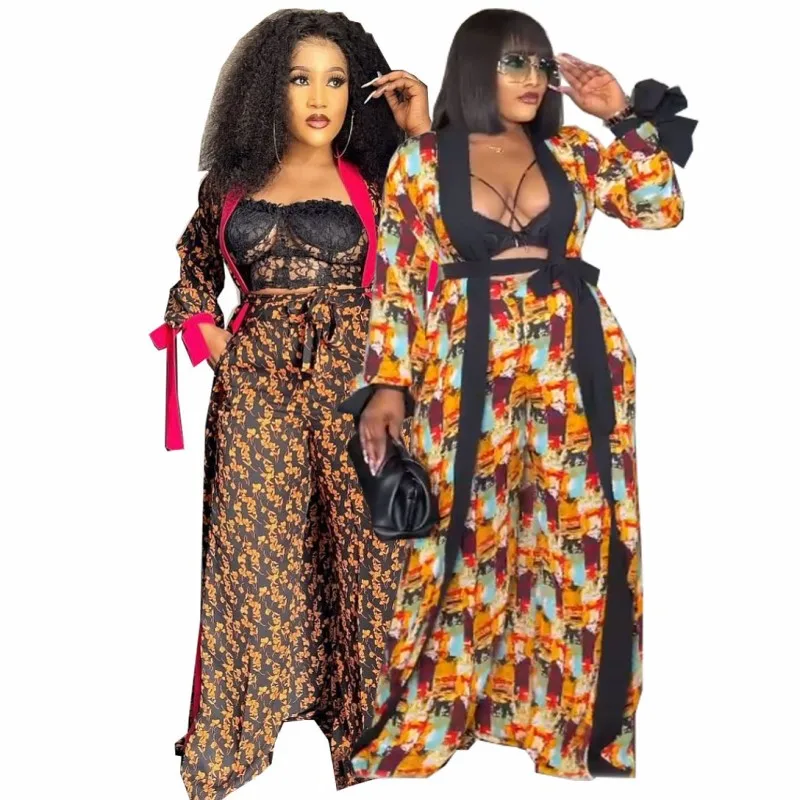 

Two Piece Set Women African Dashiki New Fashion 2 Piece Sets Long Dress Pants Suit Party Dresses Big Size Robe Africa Clothes