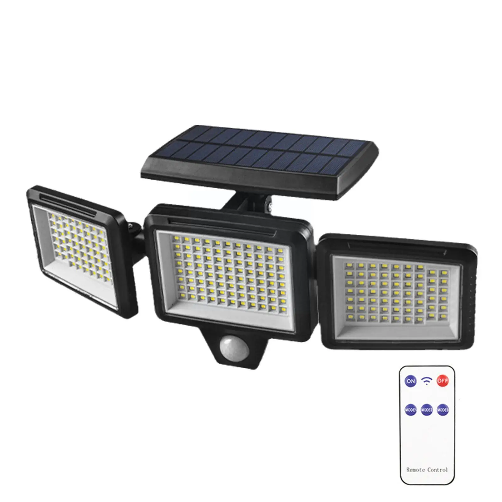 

Уличные светодиодные лампы с датчиком движения на солнечной батарее, 3 светильника с водонепроницаемым управлением, патио, настенная лампа ...