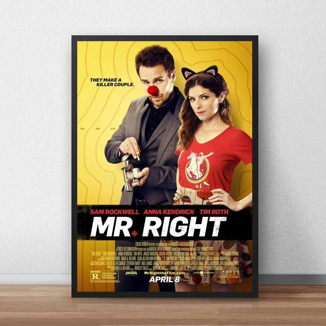 

Картина на холсте «Mr. Right» с возможностью печати, домашний декор, Настенная картина (без рамки)