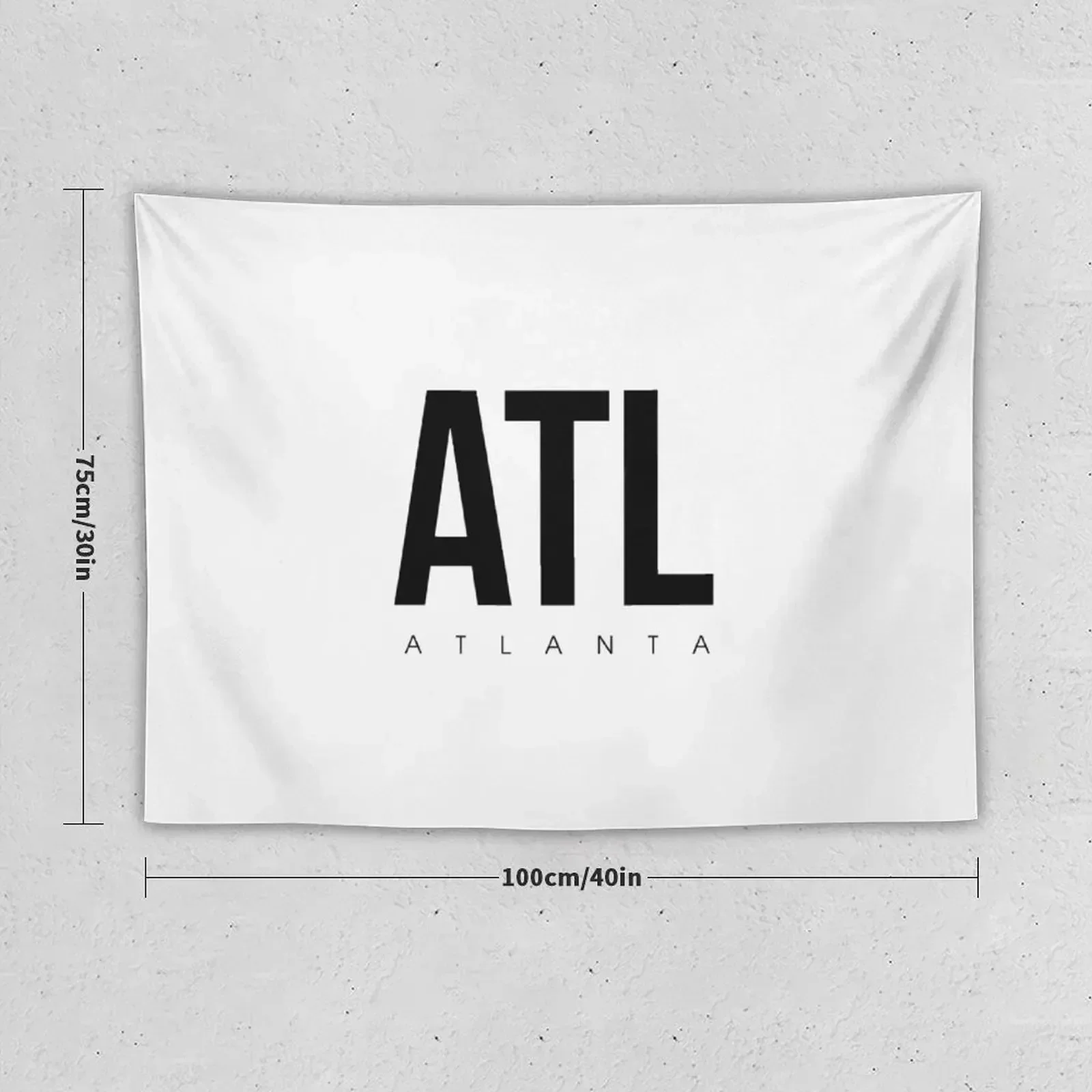ATL-Атланта Код аэропорта гобелен украшение комната Спальня на стену дома