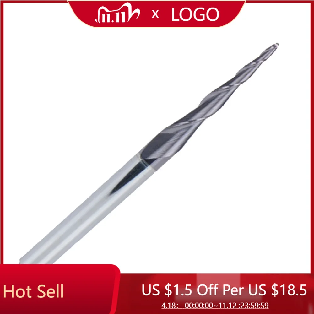 

Концевая фреза из карбида вольфрама с хвостовиком 1/8, сферический наконечник, принадлежности с покрытием TiAIN, аксессуары для сорняков milwaukee