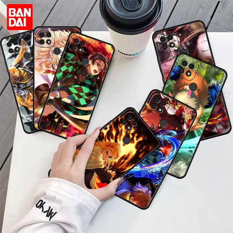 

Phone Case for Oppo Realme C21 C21Y C25 C15 C11 C3 C20 5 6 7 8 5i 6i 7i 8Pro Narzo30A Phone Luxury Anime Cartoon Demon Blade