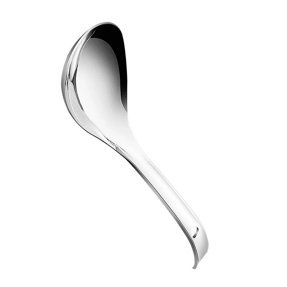 

Rice Spoon Paddle Serving Scoop Non Stick Spatula Spoons Cooker Ladle Soup Scooper Stainless Metal Cooking Porridge Home