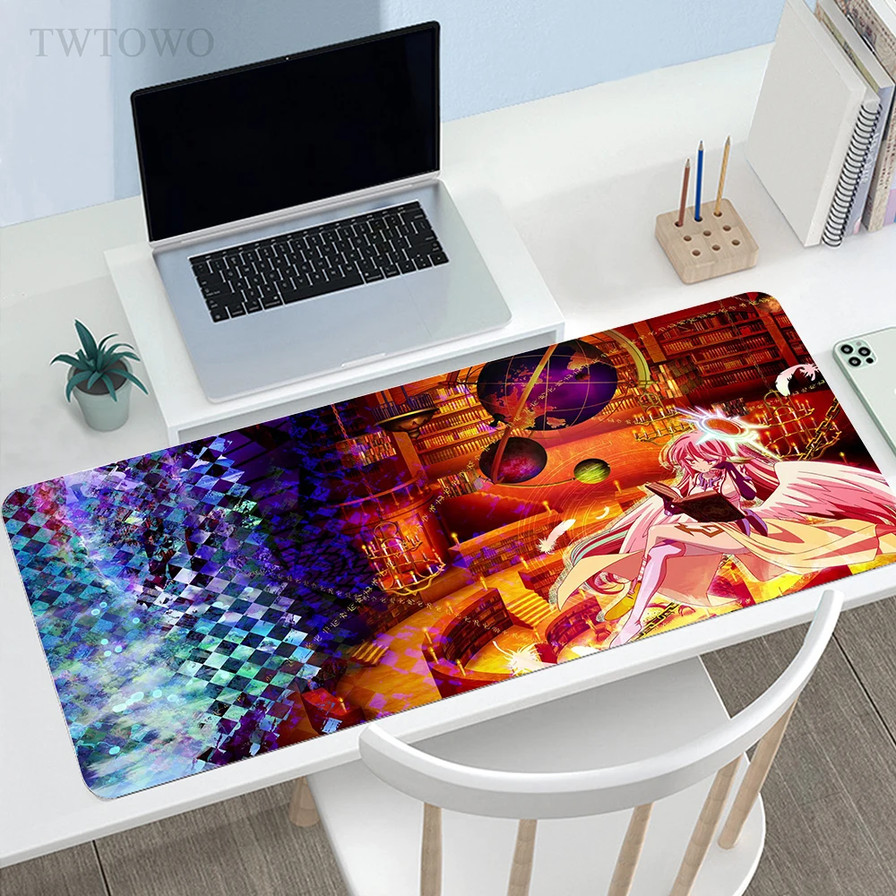 

No Game No Life Anime Mousepad New XXL HD Custom keyboard pad MousePads Mouse Mat Natural Rubber Anti-slip Soft Gamer Mouse Mat