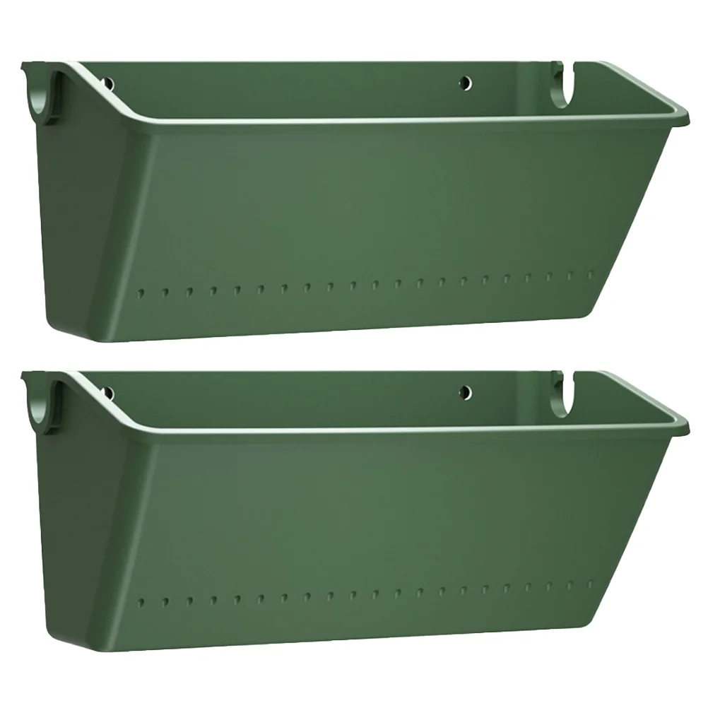 

2 PCS Wall Holder Wall Mounted Planters Hanging Pot Window Flower Boxes Outdoor Flower Pot Box Wall Flower Holders