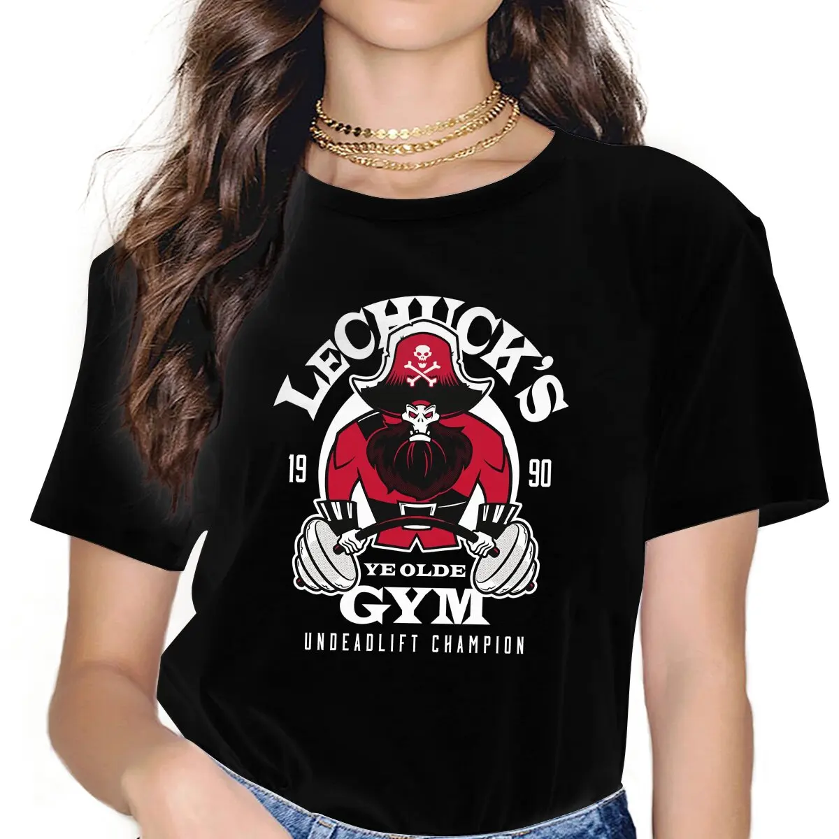 

Ye Olde Gym Monkey Island Women T Shirt Fibre Fashion O-Neck TShirt