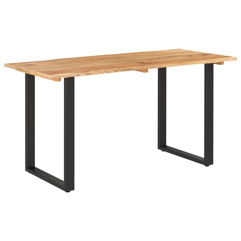 

Dining Table 55.1"x27.6"x29.9" Solid Acacia Wood Kitchen Table