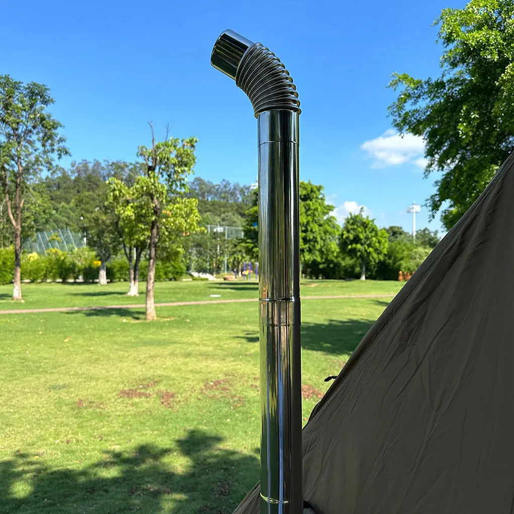 Серебряная многофункциональная вытяжная труба для вытяжного вентилятора