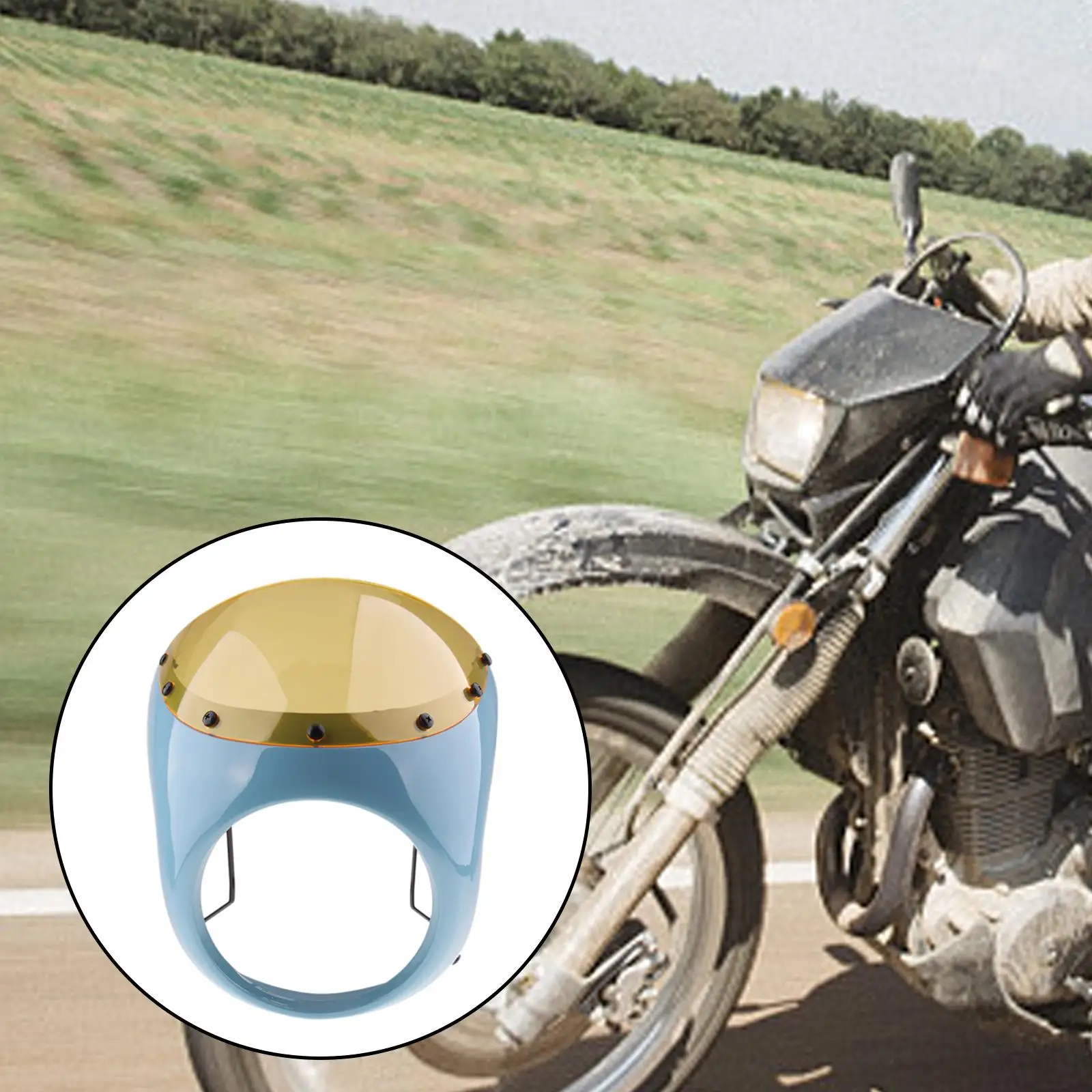 

7 Inch Headlight Fairing Windshield Cover for Retro Cafe