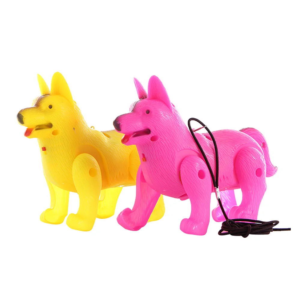 

2Pcs Dogs Shaped Toys Lighting Glowing Electric Dog with battery (Random Color)