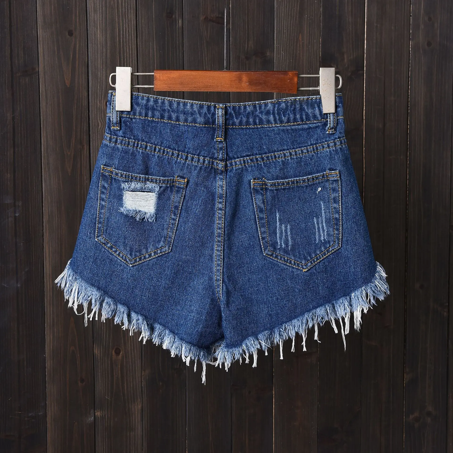 Summer Ripped Raw Edge Jeans Women Shorts Fashion Large Size High Waist Wide Leg  Booty Shorts Trend Shorts New Womens Clothing