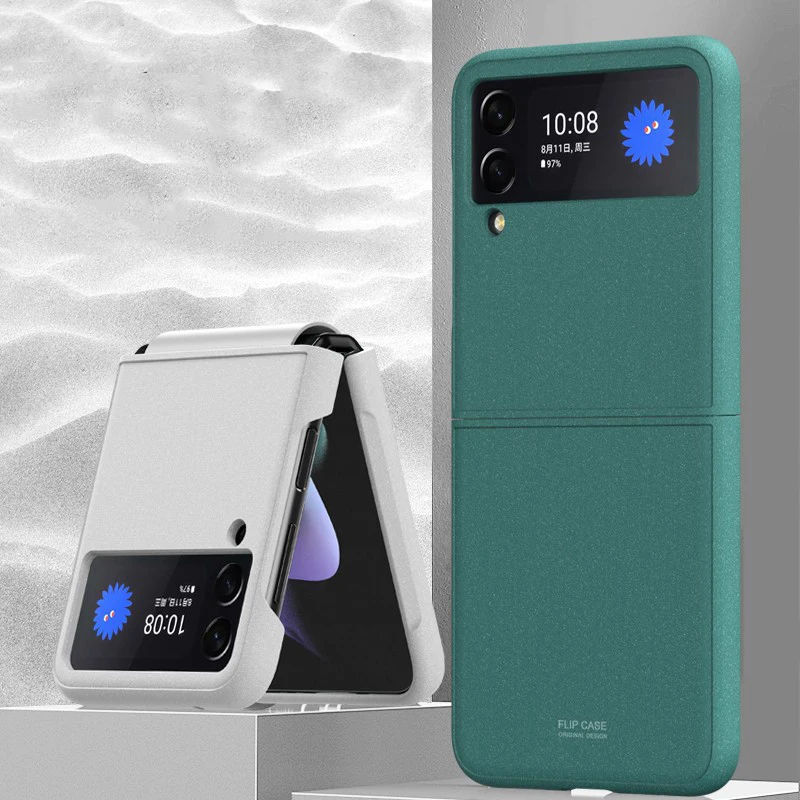 

Новинка, чехол-книжка Z Flip 3 для Samsung Galaxy Z, флип 3 5G, матовый, жесткий, из сиамского поликарбоната, защитный чехол для телефона