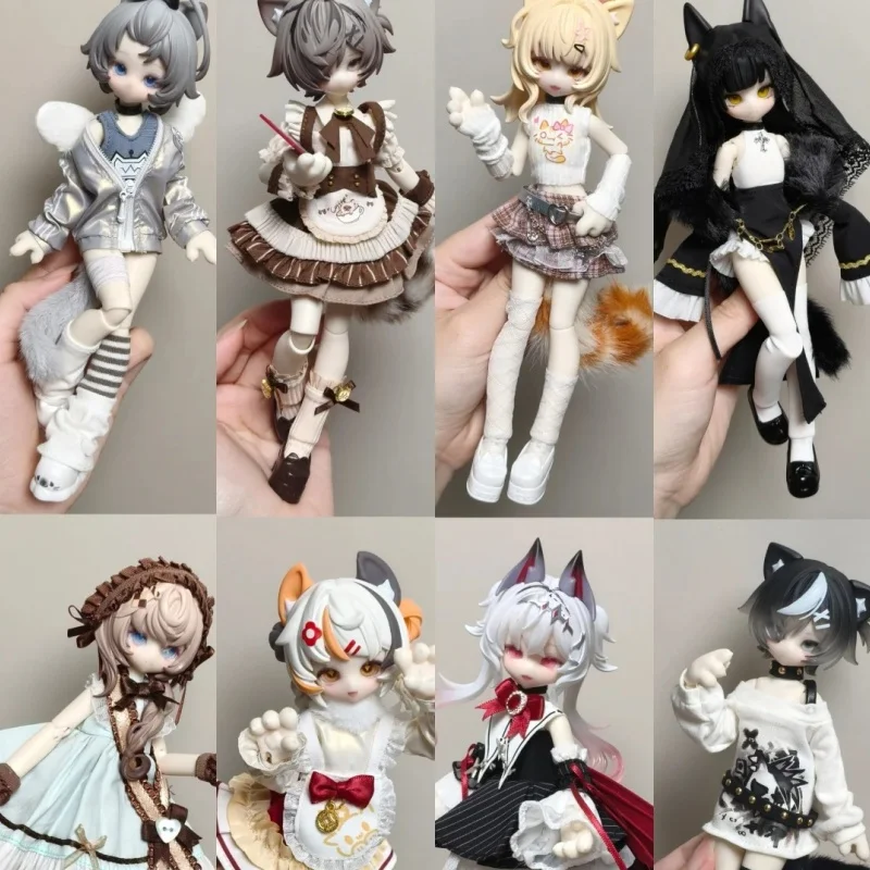 Фото Оригинальная коллекционная кукла Lunar Lore Meow Meow Meow Power Series 1/8 BJD, загадочная коробка-сюрприз, фигурки аниме, куклы, игрушки, подарок №2