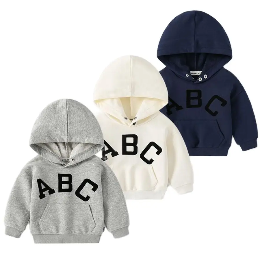 

Fashion Children Clothes Sports Hoodies Pure Color Toddler Sweatshirt Sweater Spring Cotton Outwear Tops Baby Boys Jacket