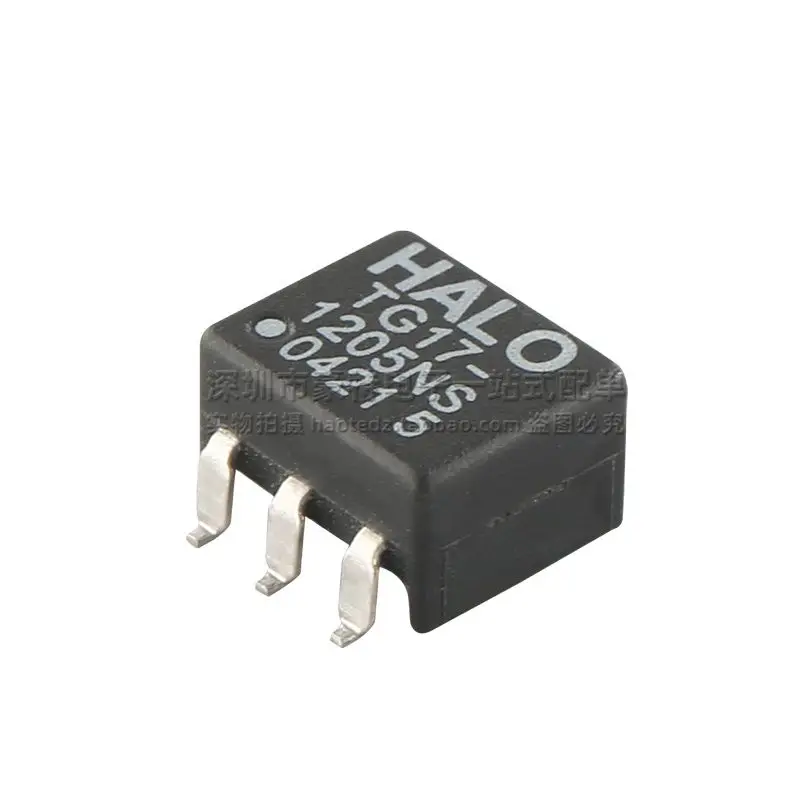 2PCS/imported patch miniature 6-pin 1.2MH 1:2.3CT high frequency pulse signal isolation transformer with tap TG71-1205NSLF - купить по