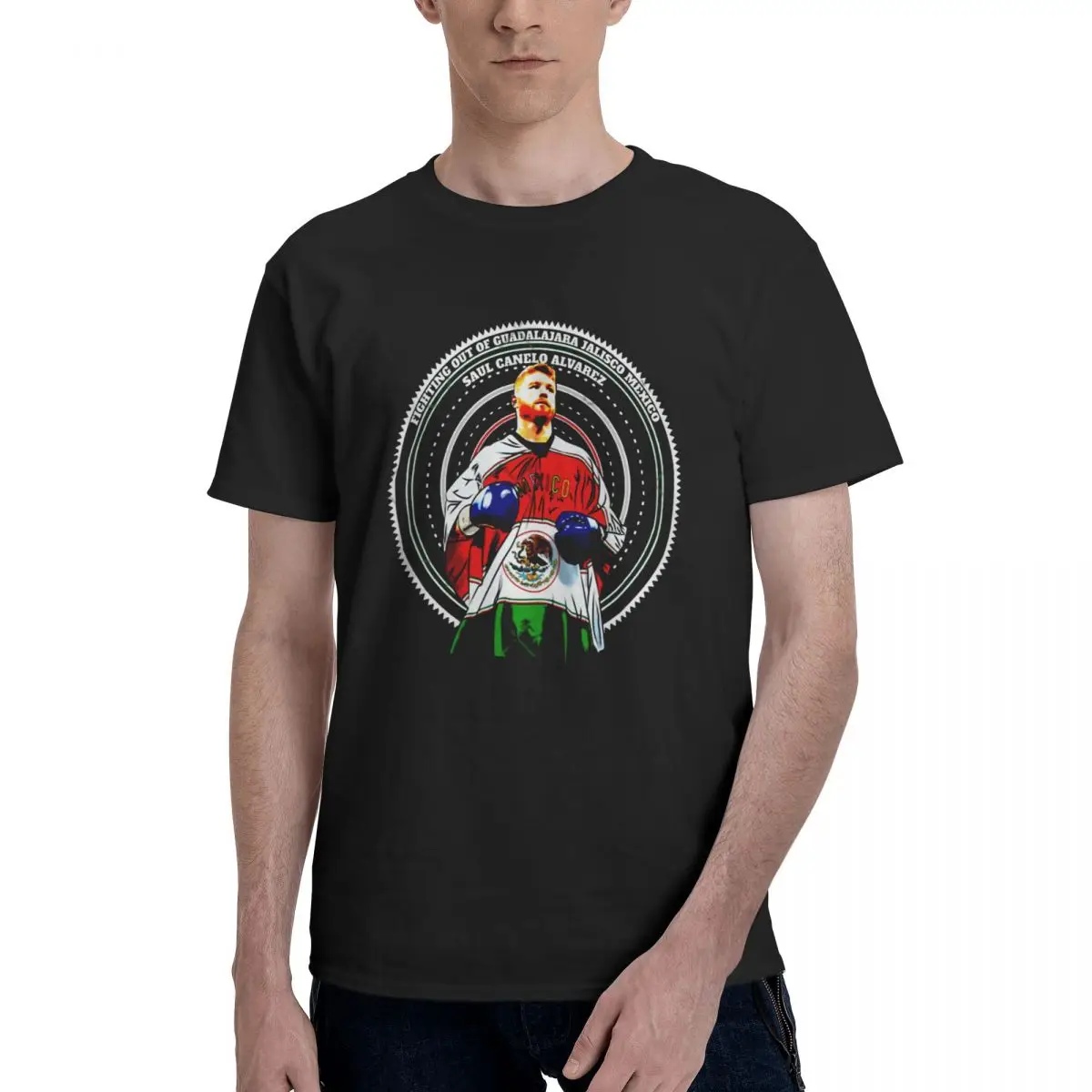 

Anime Saul Canelos Alvarez Art Classic Funny Men's Basic Short Sleeve T-Shirt men set R257 Vintage Tops Tees