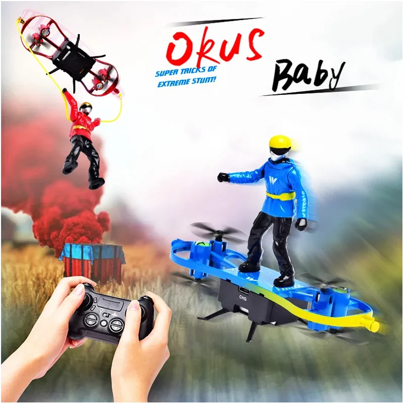 

Parachute Remote Toys RC Quadcopter Aircraft Fixed Height Four-axle Aeroplanes Drone Toys Stunt Paraglider Mini Drone Toys