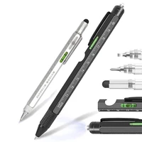 9in1 capacitive stylus led light pen touch screen metal ballpoint pen metal pen gift pen multi function tool pen combination