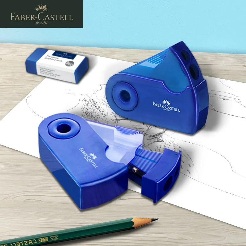 

Немецкая точилка для карандашей Faber Castell с двумя отверстиями, точилка для карандашей, точилка для карандашей, угольная ручка для студентов