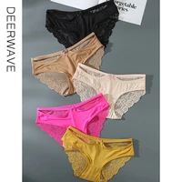 3pcs lace underwear panties silk sexy womens solid color briefs lingerie lady intimate breathable panty underpants new