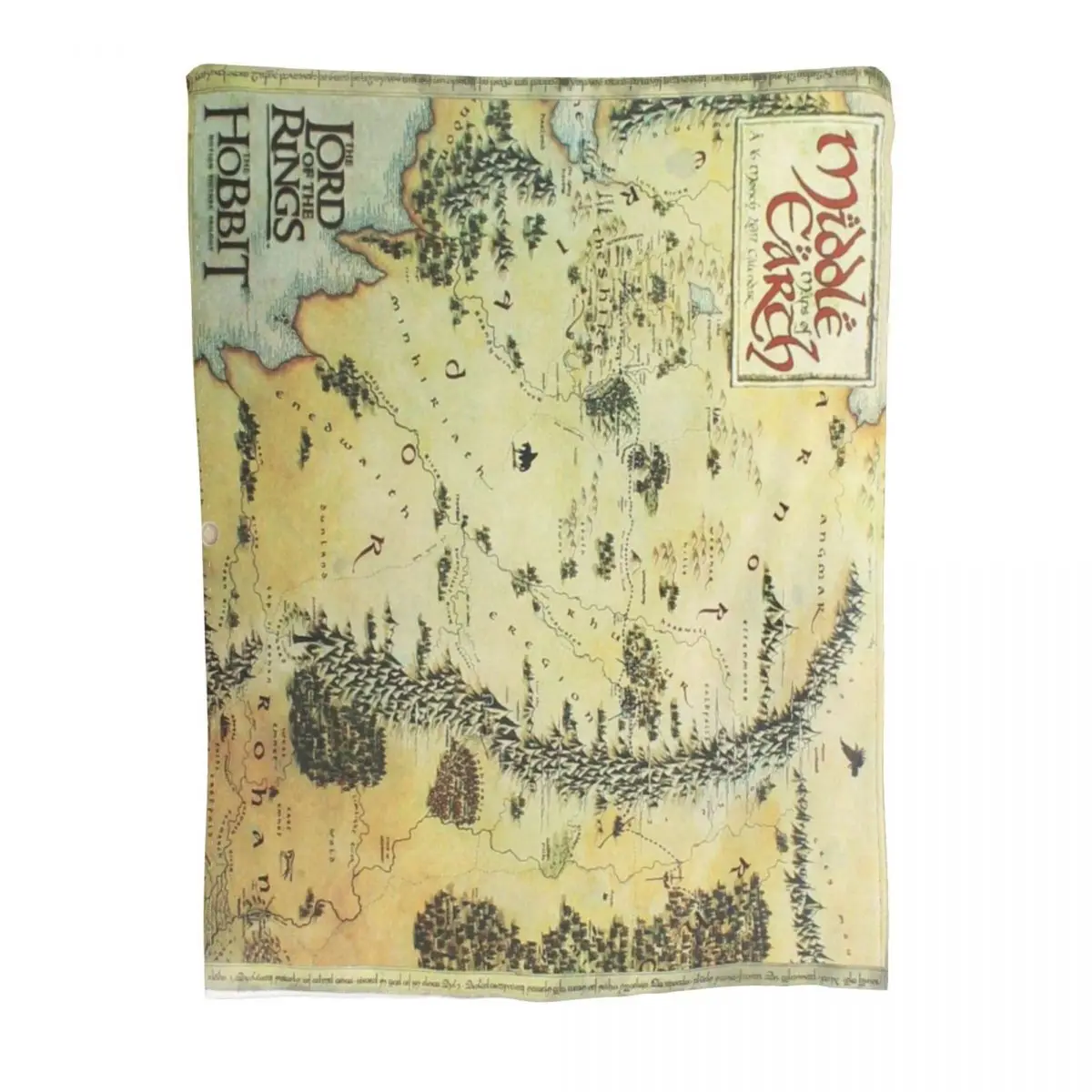Tolkien Map 2647 домашнее одеяло для кровати одеяла и пледы