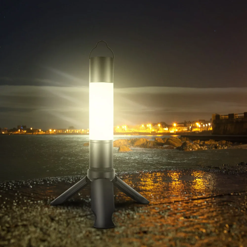 

LED Flashlights High Power Torch Light Camping Supplies Lantern Portable Zoom Flashlight USB Rechargeable 1800mAh Power Bank