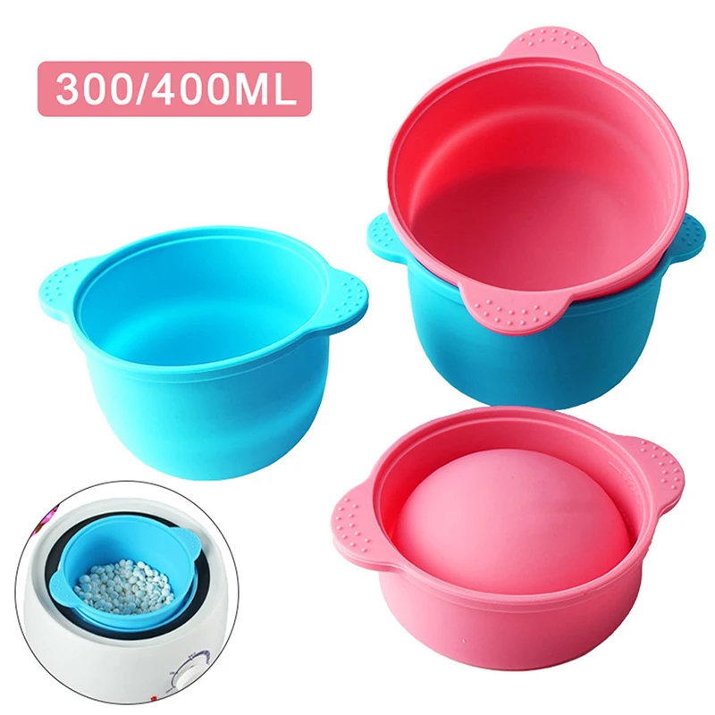 

300ml/400ml Wax Warmer Heat-resisting Silicone Bowls Hair Removal Wax Replacement Pot Silicone Bowls Hair Removal