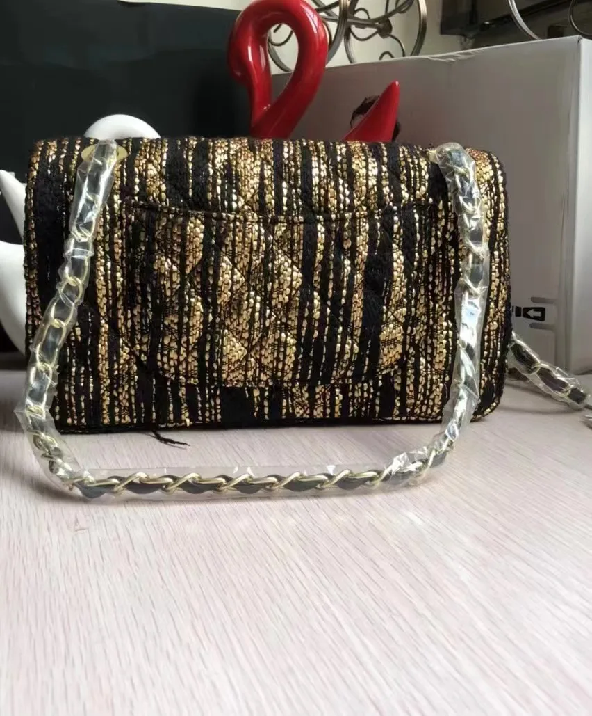 

2022 new gold wool superior chain Feeling Small Square Bag Ling Ge mini one-shoulder straddle woman bag